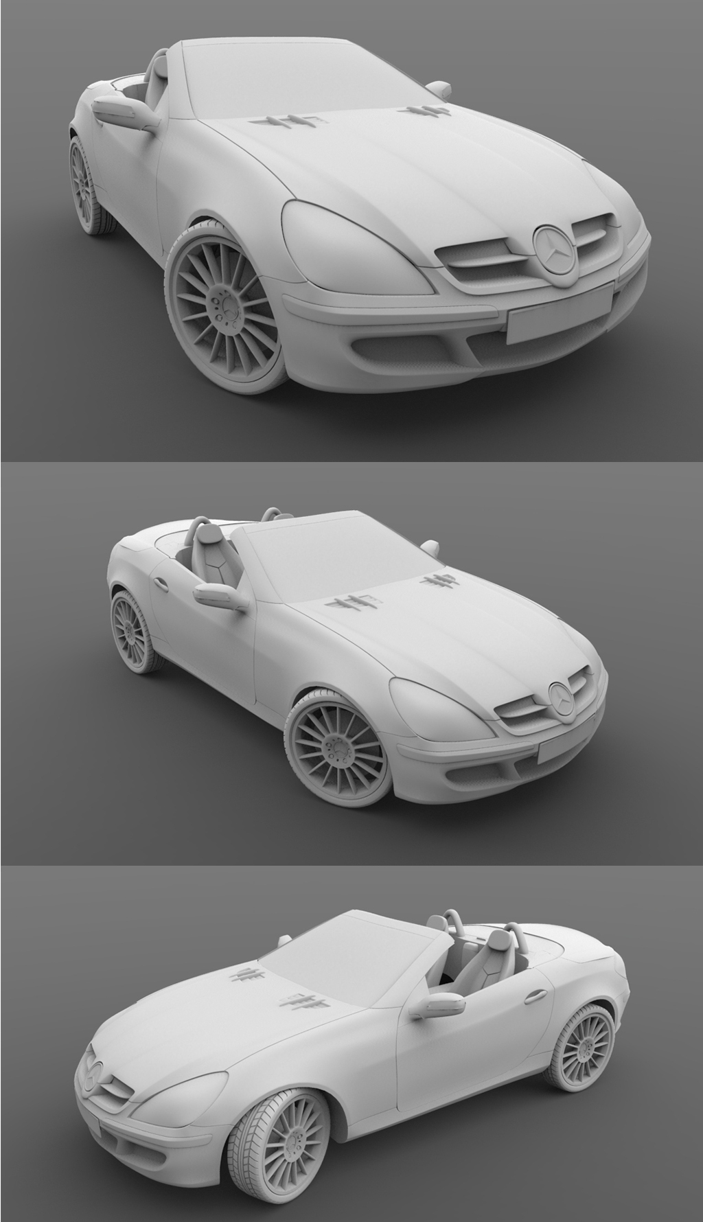 奔馳汽車3D模型素材下載 計算機軟件設計中的關鍵資源